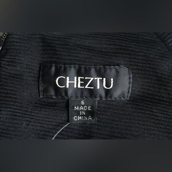 NWT … CHEZTU “Size: 6” Burnt Orange Dress - Picture 3 of 4